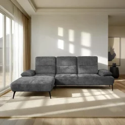 Narożnik Rasmus antracytowy lewy Perfect  Harmony 90 GR3