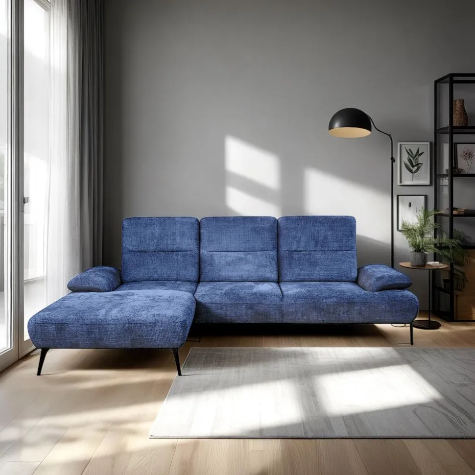 Narożnik Rasmus granatowy lewy Perfect Harmony 77 GR3