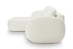 Narożnik Salby z funkcją spania lewy      biały Sicuro 60