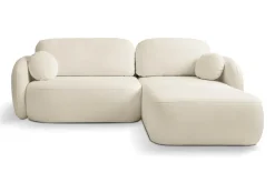 Narożnik Salby z funkcją spania prawy beżowy Sicuro 55