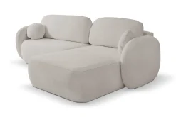 Narożnik Salby z funkcją spania prawy     szary jasny Sicuro 65