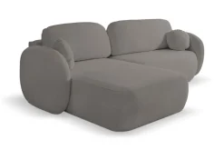 Narożnik Salby z funkcją spania lewy      szary Sicuro 75