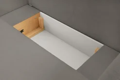 Narożnik Salby z funkcją spania lewy      szary Sicuro 75