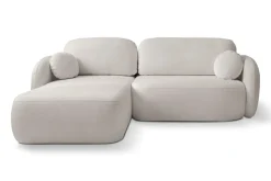 Narożnik Salby z funkcją spania lewy      szary jasny Sicuro 65