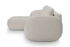 Narożnik Salby z funkcją spania lewy      szary jasny Sicuro 65