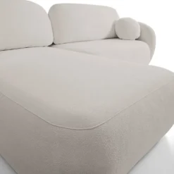 Narożnik Salby z funkcją spania lewy      szary jasny Sicuro 65