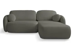 Narożnik Salby z funkcją spania prawy antracytowa Sicuro 80