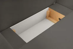 Narożnik Salby z funkcją spania prawy     antracytowa Sicuro 80