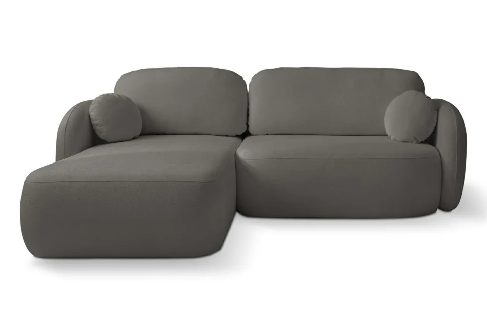 Narożnik Salby z funkcją spania lewy antracytowa Sicuro 80