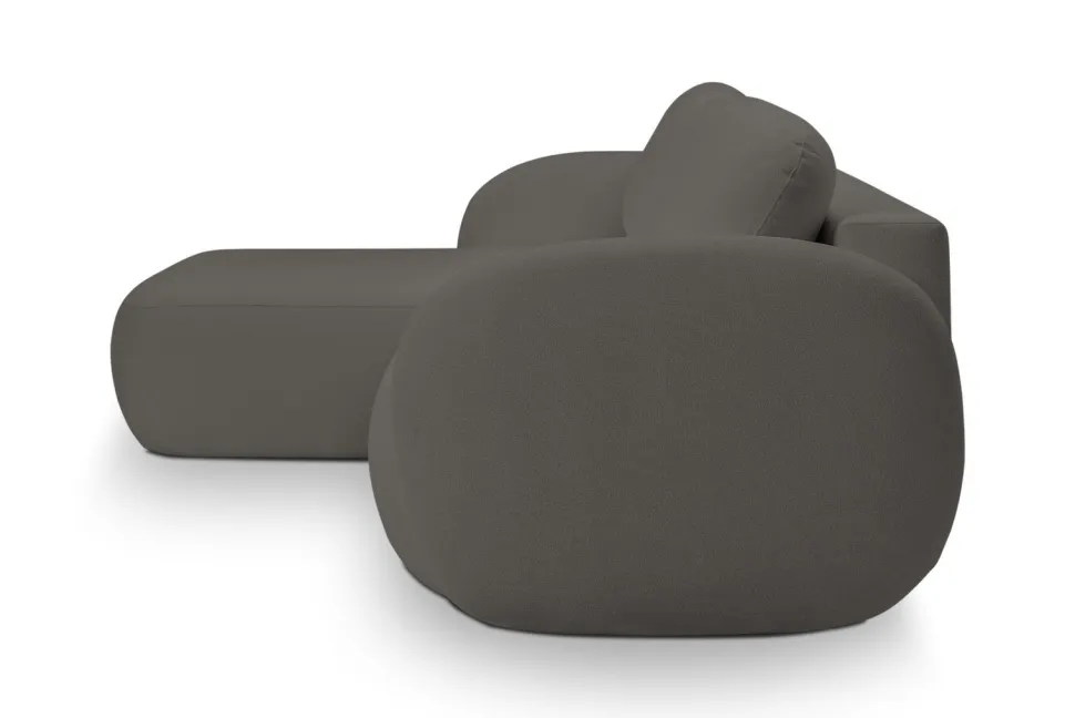 Narożnik Salby z funkcją spania lewy antracytowa Sicuro 80