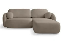 Narożnik Salby z funkcją spania prawy brązowy Sicuro 45