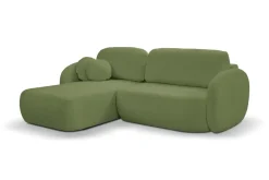 Narożnik Salby z funkcją spania lewy      zielony Sicuro 20