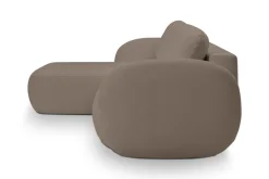 Narożnik Salby z funkcją spania lewy      brązowy Sicuro 45