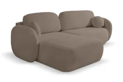 Narożnik Salby z funkcją spania lewy brązowy Sicuro 45