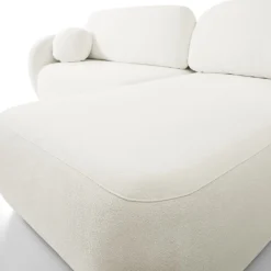 Narożnik Salby z funkcją spania prawy     biały Sicuro 60