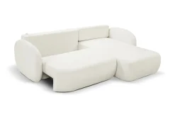 Narożnik Salby z funkcją spania prawy     biały Sicuro 60