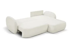 Narożnik Salby z funkcją spania prawy     biały Sicuro 60