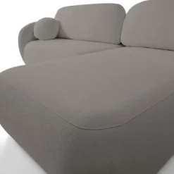 Narożnik Salby z funkcją spania prawy     szary Sicuro 75