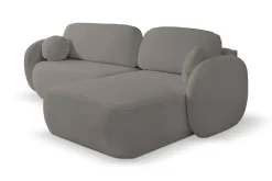 Narożnik Salby z funkcją spania prawy     szary Sicuro 75