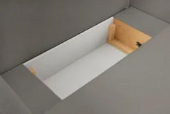 Narożnik Salby z funkcją spania prawy     szary Sicuro 75