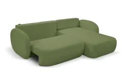 Narożnik Salby z funkcją spania prawy     zielony Sicuro 20