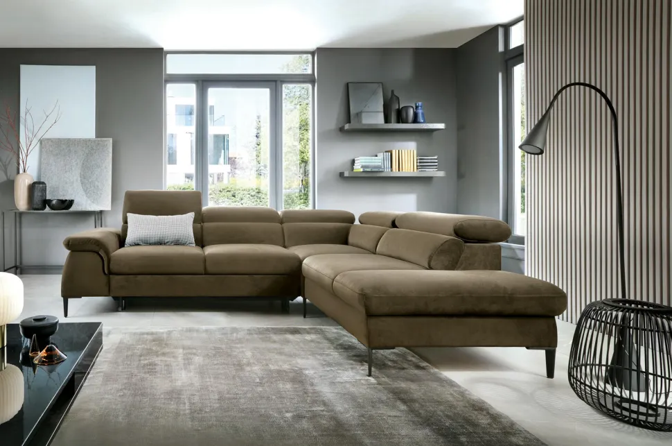 Narożnik Silvo L prawy oliwkowy Vogue 10