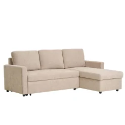 Narożnik z funkcją spania Belfast beżowy  uniwersalny