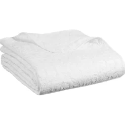 Narzuta Arabeska 240 x 260 cm z dwiema poszewkami na poduszki kość słoniowa