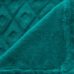 Narzuta na łóżko 3D Losange 180x230 cm niebieska