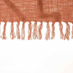 Narzuta na łóżko Inca 130 x 180 cm  terakota bawełna pikowana