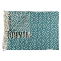 Narzuta na łóżko Vanir niebieska 150x200 cm