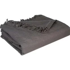Narzuta na łóżko Vintage grafitowa 230x250cm