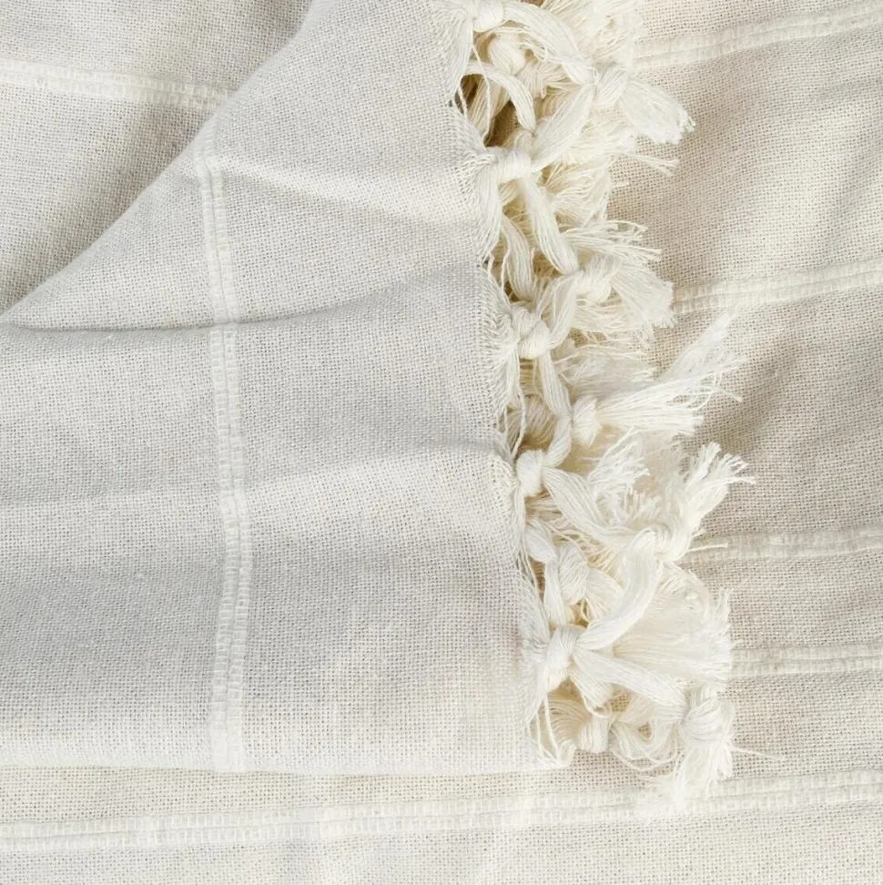 Narzuta na łóżko Vintage kremowa 230x250cm