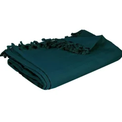 Narzuta na łóżko Vintage 160x220 cm turkusowa