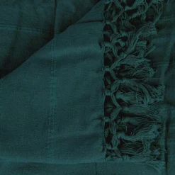 Narzuta na łóżko Vintage 160x220 cm turkusowa