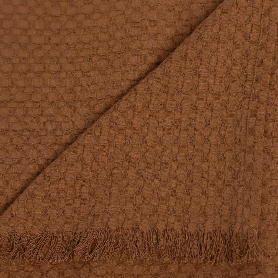 Narzuta Widdy bawełniana terakota