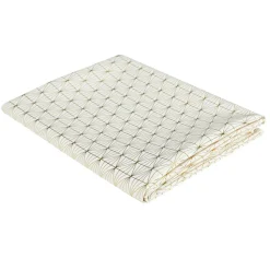 Obrus Geometric Dore biały/złoty 140x250cm