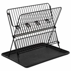 Ociekacz do naczyń Erica składany czarny