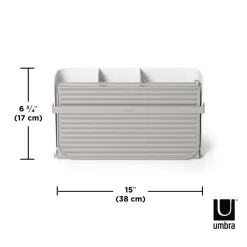 Ociekacz do naczyń Sling biały/szary