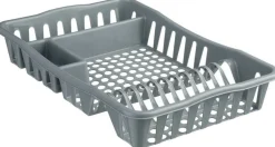 Ociekacz do naczyń szary jasny z tacą