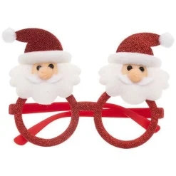 Okulary świąteczne Mikołaj czerwone