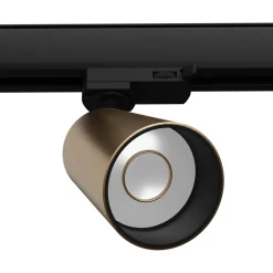 Oprawa szynowa AURA szczotkowany mosiądz GU10