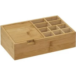 Organizer bambusowy z lustrem duży