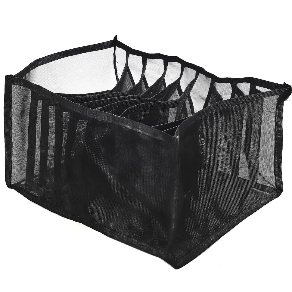 Organizer do szuflady na odzież czarny