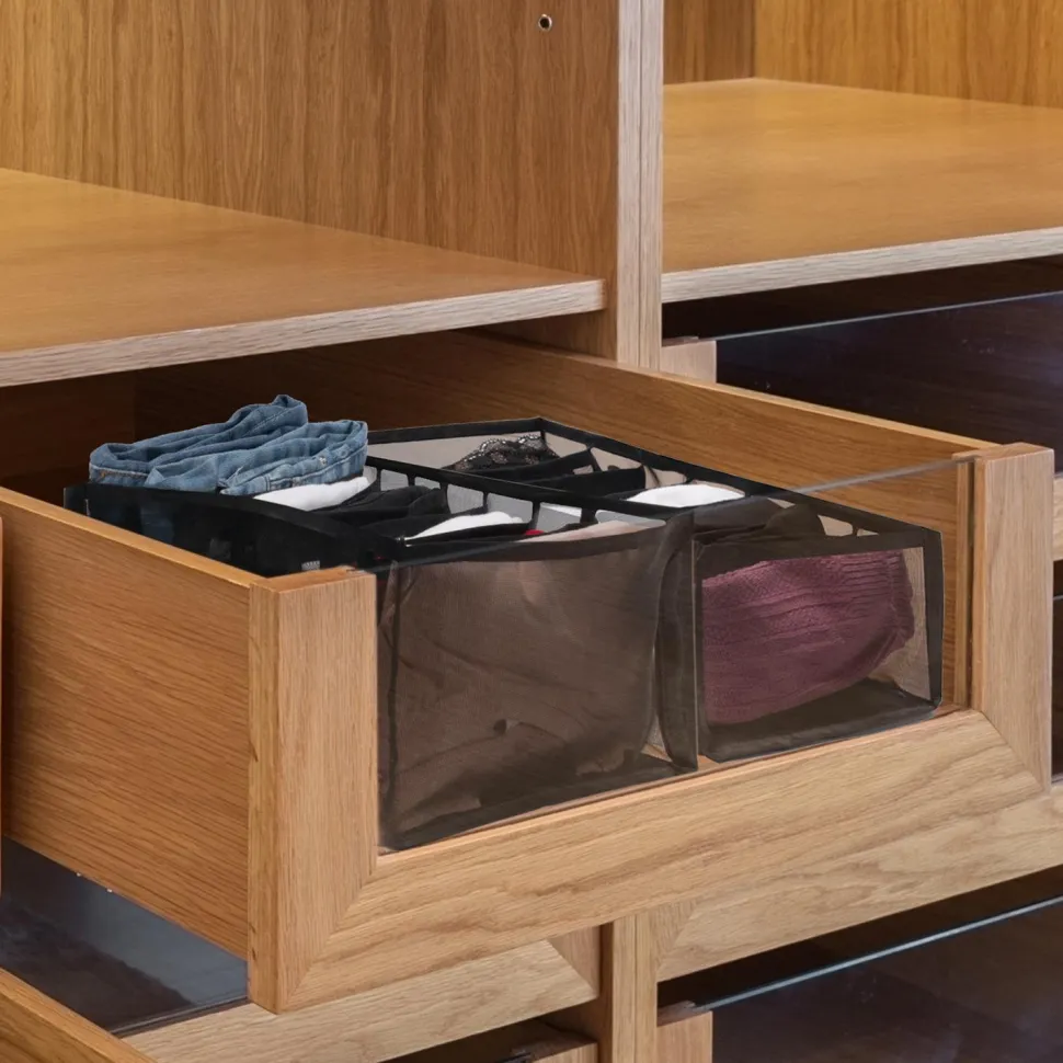 Organizer do szuflady na odzież czarny