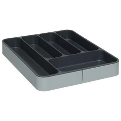 Organizer na sztućce rozsuwany szary