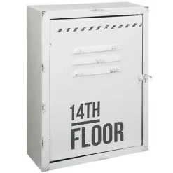 Organizer/ szafka na klucze Stephane metalowa biała