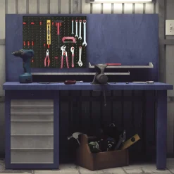 Panel ścienny do przechowywania narzędzi 16 elementów