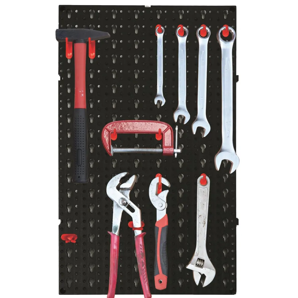 Panel ścienny do przechowywania narzędzi 16 elementów