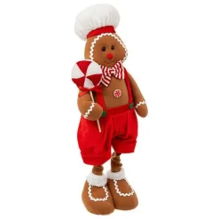 Piernikowy ludzik teleskopowy 85 cm       brązowy